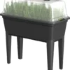 WDMT™ Extra Grote Kweekbak 50L | 76 X 37 X 60 Cm | Kweektafel | Mini Tuin | Verhoogde Kweekbak | Kweektuin | Kweekbak | Zwart