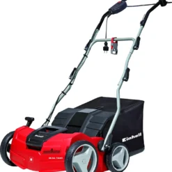 Einhell Verticuteerder En Beluchter GE-SA 1640 (1600 W - 40 Cm Werkbreedte - Tot 12 Mm Werkdiepte - In Hoogte Verstelbaar Stuur - Opvangzak 48 L - Incl. Beluchtingsrol)
