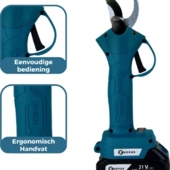 NovarGarden® Elektrische Snoeischaar NG1 - 2x Accu - Elektrisch - Takkenschaar - Op Batterij - 28mm -Aanbiedingen Bloeiruimte Winkel 1095x1200