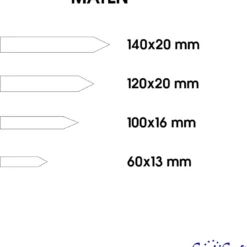 CombiCraft Losse PVC Steeketiketten Wit - 100 Stuks - 140x20mm - 350 Micron Dik -Aanbiedingen Bloeiruimte Winkel 1109x1200