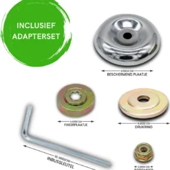 Merkloos SlimShop Onkruidborstel - Bosmaaier Grastrimmer - Onkruid - Onkruidkrabber - Voegenborstel - Onkruidverwijderaar - Max 10.000 Toerental P/m - 20CM -Aanbiedingen Bloeiruimte Winkel 1141x1200 2