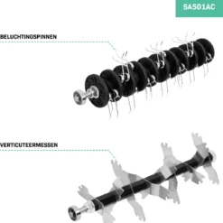 VONROC Elektrische Verticuteermachine - Gazonbeluchter – 1300W – Maaibreedte 320 Mm – 4 Dieptestanden (12/9/6/3 Mm) – Incl. 35L. Opvangbak -Aanbiedingen Bloeiruimte Winkel 1160x1200
