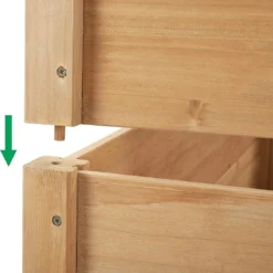 Houten Plantenbed Verhoogd - 120x120x56cm - Kweekbak - Kweektafel Op Poten - Moestuinbak - Moestuintafel - Kruidentafel - Moestuin - Kruidenbak - Groente Tafel Hout -Aanbiedingen Bloeiruimte Winkel 1162x1200 1