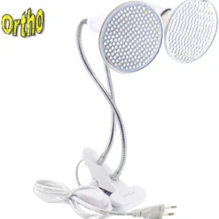 Ortho® - WW 200 LED Warm Wit Groeilamp - Bloeilamp - Kweeklamp - Grow Light - Groei Lamp (met 2 Upgraded 200 LED Warm Wit Lampen) - 2 Flexibele Lamphouders - Spotje Met Klem - 2x -Aanbiedingen Bloeiruimte Winkel 1162x1200