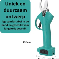 Merkloos Elektrische Snoeischaar - Professioneel - Accu Snoeischaar - 2 Accu's - Tuinieren - Tuinschaar - 30mm 9 Merkloos Elektrische Snoeischaar - Professioneel - Accu Snoeischaar - 2 Accu's - Tuinieren - Tuinschaar - 30mm -Aanbiedingen Bloeiruimte Winkel 1165x1200 1