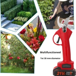 Merkloos Elektrische Snoeischaar - Professioneel - Accu Snoeischaar - 2 Accu's - Tuinieren - Tuinschaar - 30mm 8 Merkloos Elektrische Snoeischaar - Professioneel - Accu Snoeischaar - 2 Accu's - Tuinieren - Tuinschaar - 30mm -Aanbiedingen Bloeiruimte Winkel 1168x1200 1