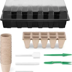 Navaris Zaden Starter Groei Set - 47-delige Set Met Potten Trays Deksel Labels Potlood Gatenmaker En Spatel - Kweek Nieuwe Planten -Aanbiedingen Bloeiruimte Winkel 1175x1200 3