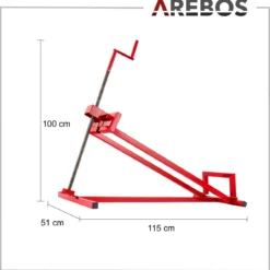 AREBOS Zitmaaierkrik Zitmaaier Kriksysteem Krik Hijstoestel Reinigingshulp 400kg -Aanbiedingen Bloeiruimte Winkel 1188x1200