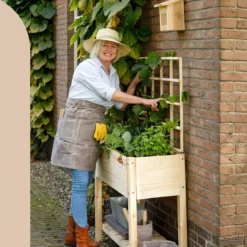 Esschert Design Kweekbak | Kweektafel | Moestuintafel | Inclusief 6 Plantenstekers | 40,6 X 78,8 X 78 Cm (lxbxh) | Naturel -Aanbiedingen Bloeiruimte Winkel 1197x1200 4