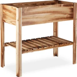 Relaxdays Moestuinbak Gevlamd Hout - Kruidentuin - Moestuintafel - Kweektafel Op Poten -Aanbiedingen Bloeiruimte Winkel 1197x1200 6