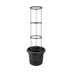 Elho Green Basics Tomaten Pot 33 - Bloempot Voor Buitenkweken En Oogsten - Ø 33.5 X H 26.0 Cm - Zwart/Living Black
