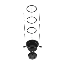 Elho Green Basics Tomaten Pot 33 - Bloempot Voor Buitenkweken En Oogsten - Ø 33.5 X H 26.0 Cm - Zwart/Living Black -Aanbiedingen Bloeiruimte Winkel 1199x1200 5