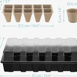 Navaris Zaden Starter Groei Set - 63-delige Set Met Potten Trays Deksel Labels Potlood Gatenmaker En Spatel - Kweek Nieuwe Planten 12 Navaris Zaden Starter Groei Set - 63-delige Set Met Potten Trays Deksel Labels Potlood Gatenmaker En Spatel - Kweek Nieuwe Planten -Aanbiedingen Bloeiruimte Winkel 1200x1027 1