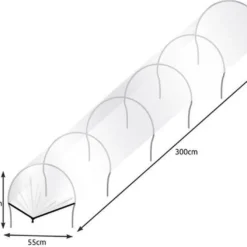 Malatec - Tuintunnelset - Tuin - Kweektunnel - 3Meter - Inclusief Folie -Aanbiedingen Bloeiruimte Winkel 1200x1059
