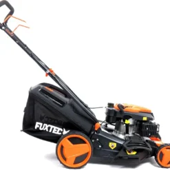 FUXTEC Grasmaaier Benzine - 46cm - Zelfrijdend / Zelftrekkend / Achterwielaandrijving - Mulchfunctie - Opvangbak 50L - FX-RM4646 -Aanbiedingen Bloeiruimte Winkel 1200x1074