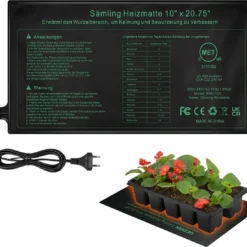 Verwarmingsmat Planten | Warmtemat 25,5x52,5 Cm - Kweekmat - Propagator - Kweektent - Zaden - Stekjes - Kiemen - Ook Geschikt Voor Onder Terrariums - Spat Waterdicht