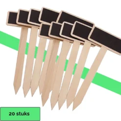 20 Luxe Moestuin Bordjes - Plantenlabels - Plantenstekers - Plantstekers - Moestuinbordjes - Steeketiketten Tuin - Plantenetiket - Plantlabel - Plantlabels - Krijtbordjes