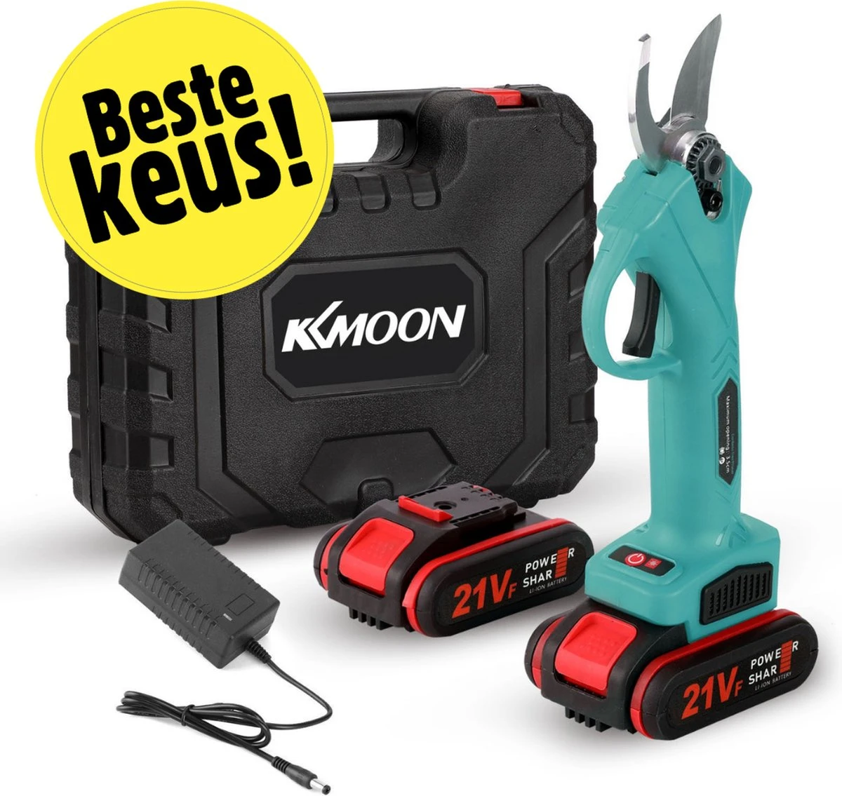 Merkloos Elektrische Snoeischaar - Professioneel - Accu Snoeischaar - 2 Accu's - Tuinieren - Tuinschaar - 30mm 1 Merkloos Elektrische Snoeischaar - Professioneel - Accu Snoeischaar - 2 Accu's - Tuinieren - Tuinschaar - 30mm