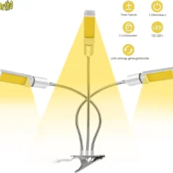 Ortho® - LED Groeilamp - Wit Licht - Bloeilamp - Kweeklamp - Full Spectrum - Grow Light - Groei Lamp (met 3 Lampen) Met Flexibele Lamphouder - Hoge Lichtintensiteit - Klem Spotje - 3x -Aanbiedingen Bloeiruimte Winkel 1200x1138