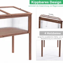 Outsunny Verhoogd Frame Van Hout Koude Kas Kruidenbed Voor Tuin Balkon Bruin Hout Pc-plaat 845-472 -Aanbiedingen Bloeiruimte Winkel 1200x1145 1