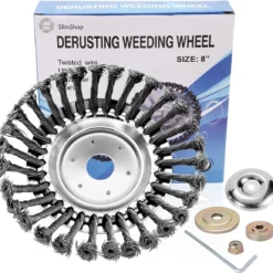 Merkloos SlimShop Onkruidborstel - Bosmaaier Grastrimmer - Onkruid - Onkruidkrabber - Voegenborstel - Onkruidverwijderaar - Max 10.000 Toerental P/m - 20CM -Aanbiedingen Bloeiruimte Winkel 1200x1154