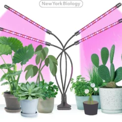 New York Biology™ - Kweeklamp LED Full Spectrum | Groeilamp Voor Planten | 40 Watt | Automatisch Timer Voor 3-9-12 Uur Voor Beste Resultaat