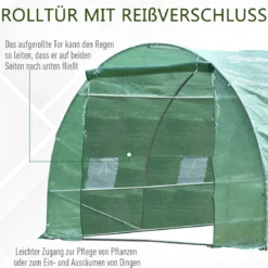 OUTSUNNY Tunnelkas 300x600 Gegalvaniseerde Metalen Buizen, Kweekkas, Hobbykas, Serre -Aanbiedingen Bloeiruimte Winkel 1200x1155 2