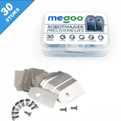 Mesjes Voor Husqvarna Automower - Reservemessen Voor Gardena Robotmaaier - 30st - RVS - Plastic Box - Megoo® -Aanbiedingen Bloeiruimte Winkel 1200x1155 3