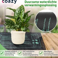 Verwarmingsmat Planten | Warmtemat 25,5x52,5 Cm - Kweekmat - Propagator - Kweektent - Zaden - Stekjes - Kiemen - Ook Geschikt Voor Onder Terrariums - Spat Waterdicht -Aanbiedingen Bloeiruimte Winkel 1200x1156
