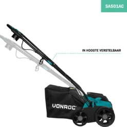 VONROC Elektrische Verticuteermachine - Gazonbeluchter – 1300W – Maaibreedte 320 Mm – 4 Dieptestanden (12/9/6/3 Mm) – Incl. 35L. Opvangbak -Aanbiedingen Bloeiruimte Winkel 1200x1174