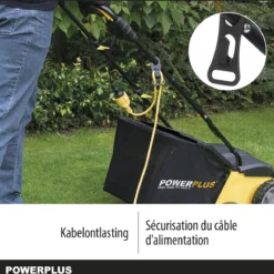 Powerplus POWXG7513 Elektrische Verticuteermachine - Mos Verwijderaar - 1400W - 320mm Maaibreedte - 45L Opvangbak - Incl. Gazonbeluchter/grasbeluchter -Aanbiedingen Bloeiruimte Winkel 1200x1177 8