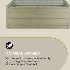 Blumfeldt High Grow Straight Kweekbak - Kweektafel - Moestuinbak 180 X 90 Cm - Werkhoogte 60 Cm - Inhoud 970 L - Staal - Beige -Aanbiedingen Bloeiruimte Winkel 1200x1178 3