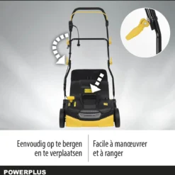 Powerplus POWXG7516 Elektrische Verticuteermachine - Mos Verwijderaar - 1800W - 360mm Maaibreedte- 45L Opvangbak - Incl. Gazonbeluchter/grasbeluchter -Aanbiedingen Bloeiruimte Winkel 1200x1179 3