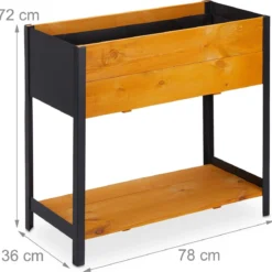 Relaxdays Moestuinbak Op Poten - Moestuintafel Hout - Kruidenbak - Kweektafel - Tuin -Aanbiedingen Bloeiruimte Winkel 1200x1180 5