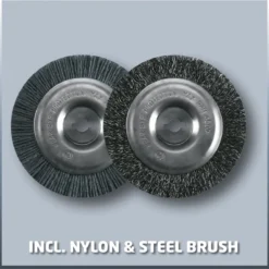 Einhell Accu Voegenreiniger GE-CC 18 Li-Solo Power X-Change (Li-Ion - 18 V - 1200 T/min - Borsteldiameter 10 Cm - Incl. Staal- En Nylonborstel - Zonder Accu En Lader) -Aanbiedingen Bloeiruimte Winkel 1200x1187 5