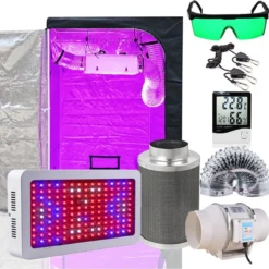 Bolture Kweektent Compleet - Growbox - Growtent - Inclusief Kweeklamp LED Full