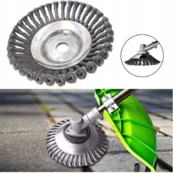 Merkloos Onkruidborstel - Voegenborstel - Elektrisch - Bosmaaier - Staalborstel - Universeel - 20cm