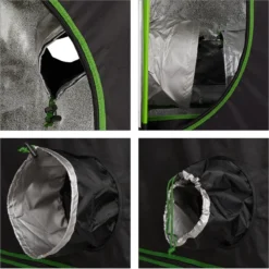 Relaxdays Growtent Binnen - Kweektent In Huis - Growbox - Planten Kweken - Groen/zwart - 40 X 40 X 120 Cm -Aanbiedingen Bloeiruimte Winkel 1200x1198 17