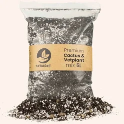SYBASoil Cactus & Vetplant Mix 5L - Turfvrije Potgrond Mix - 6 Maanden Voeding