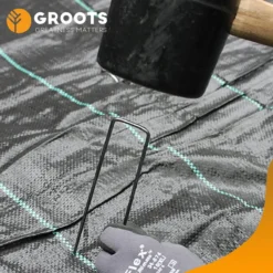 Premium Gronddoekpennen 50 St. - 15cm Lang - 2,5cm Breed - 3mm Dik - Verzinkt Staal - Anti-Worteldoek - Grondanker - Haring - Gronddoekhaak - Grondhaken - Groots -Aanbiedingen Bloeiruimte Winkel 1200x1200 131