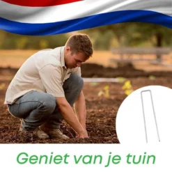 YUGN 80 Gronddoekpennen - Gegalvaniseerd Anti Roest Grondpennen - Makkelijke Bevestiging Door Scherpe Punten - O.a. Voor Worteldoek Gronddoek Kunstgras Of Haring Voor Kampeertenten - 15.5x2.5x0.3CM - Vaderdag Cadeau -Aanbiedingen Bloeiruimte Winkel 1200x1200 193