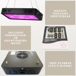 A Sunny Day 1000 Watt LED Groeilamp - Kweeklamp - Groei En Bloei - Grow Light - Full Spectrum - 1000 Watt - 100 Dual Chip LEDs 15 A Sunny Day 1000 Watt LED Groeilamp - Kweeklamp - Groei En Bloei - Grow Light - Full Spectrum - 1000 Watt - 100 Dual Chip LEDs -Aanbiedingen Bloeiruimte Winkel 1200x1200 224