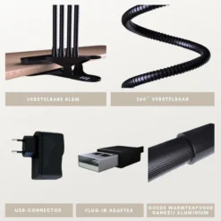 A Sunny Day Kweeklamp LED Warm Wit Licht Inclusief USB Voeding En Tafelclip - Groeilamp Voor De Bloei Van Planten - Zonlicht Lamp - Grow Light - 40 Watt - Automatisch Timer Voor 3-9-12 Uur -Aanbiedingen Bloeiruimte Winkel 1200x1200 238