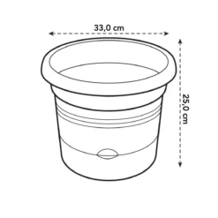 Elho Green Basics Tomaten Pot 33 - Bloempot Voor Buitenkweken En Oogsten - Ø 33.5 X H 26.0 Cm - Zwart/Living Black -Aanbiedingen Bloeiruimte Winkel 1200x1200 258