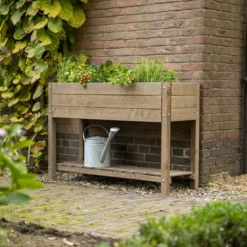 Luxe Kweektafel - Bruin - Vurenhout - 80x40x80 (lxbxh) - Kweekbak Op Poten - Moestuintafel - Kruidentafel - Zaaibak -Aanbiedingen Bloeiruimte Winkel 1200x1200 261