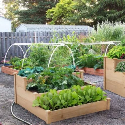 Houten Plantenbed Verhoogd - 120x120x56cm - Kweekbak - Kweektafel Op Poten - Moestuinbak - Moestuintafel - Kruidentafel - Moestuin - Kruidenbak - Groente Tafel Hout -Aanbiedingen Bloeiruimte Winkel 1200x1200 263