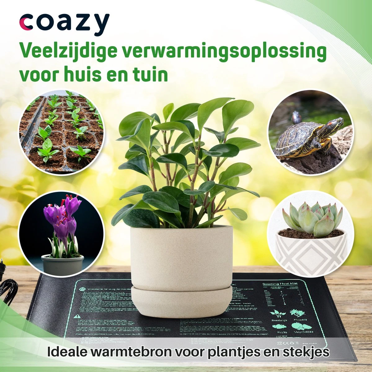 2x Verwarmingsmat Planten | Warmtemat 25,5x52,5 Cm Plant - Kweekmat - Propagator - Kweektent - Zaden - Stekjes - Kiemen - Ook Geschikt Voor Onder Terrariums - Spat Waterdicht 6 2x Verwarmingsmat Planten | Warmtemat 25,5x52,5 Cm Plant - Kweekmat - Propagator - Kweektent - Zaden - Stekjes - Kiemen - Ook Geschikt Voor Onder Terrariums - Spat Waterdicht - Afbeelding 6