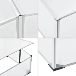 Tuinkas Kweekkas Mini 100x120x30-40 Cm Polycarbonaat -Aanbiedingen Bloeiruimte Winkel 1200x1200 307