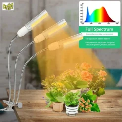 Ortho® - LED Groeilamp - Wit Licht - Bloeilamp - Kweeklamp - Full Spectrum - Grow Light - Groei Lamp (met 3 Lampen) Met Flexibele Lamphouder - Hoge Lichtintensiteit - Klem Spotje - 3x -Aanbiedingen Bloeiruimte Winkel 1200x1200 31