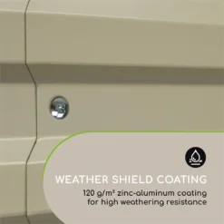 Blumfeldt High Grow Straight Kweekbak - Kweektafel - Moestuinbak 180 X 90 Cm - Werkhoogte 60 Cm - Inhoud 970 L - Staal - Beige -Aanbiedingen Bloeiruimte Winkel 1200x1200 314